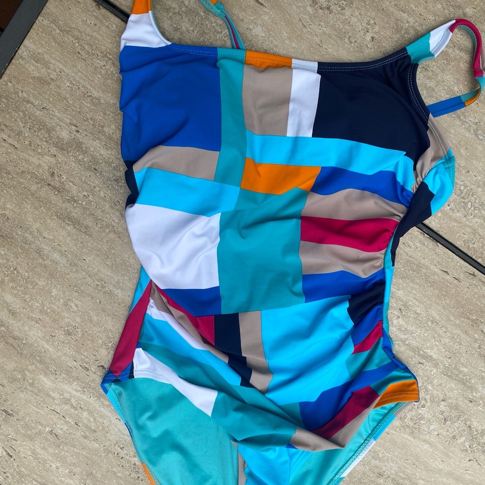 Nautica Teal and Blue Swimwear